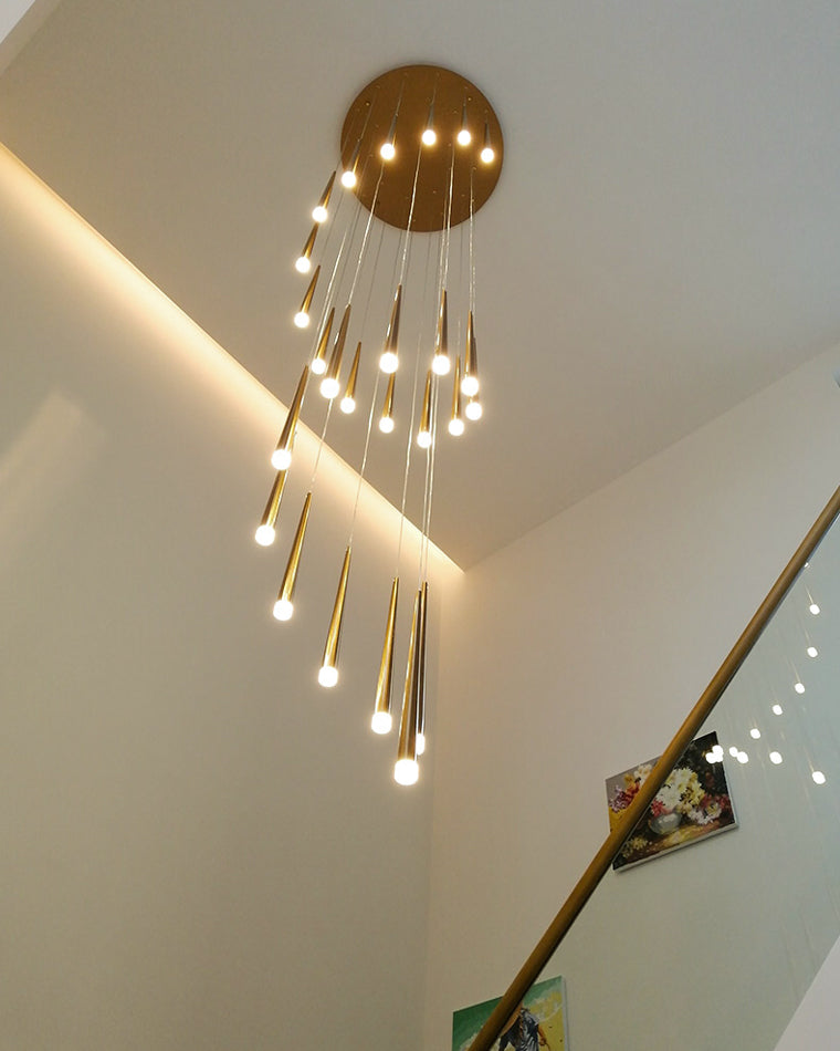 WOMO Lámparas Colgantes Cascada Espiral Cono-WM2204