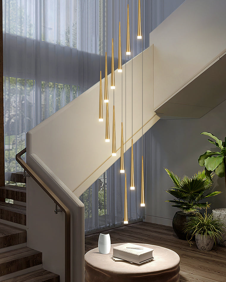 WOMO Lámparas Colgantes Cascada Espiral Cono-WM2204