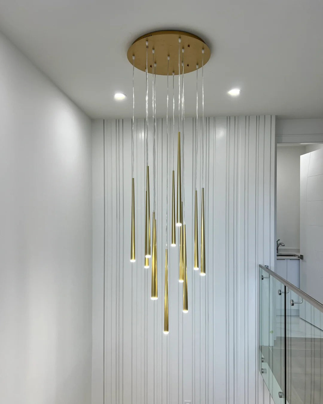 WOMO Lámparas Colgantes Cascada Espiral Cono-WM2204