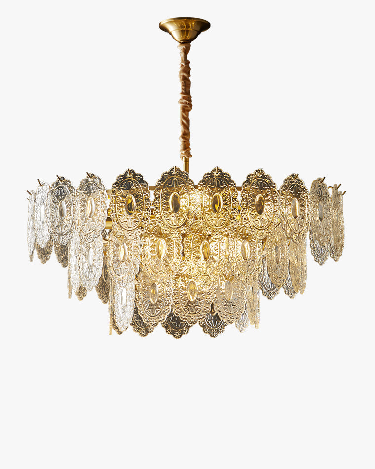 WOMO Lámparas Colgantes Cristal Texturizado Escalonado-WM2208