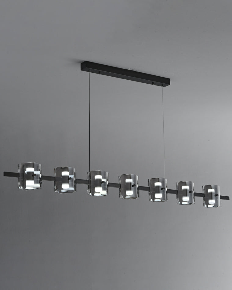 WOMO Lámparas Colgantes Lineal Cristal y Latón-WM2219A