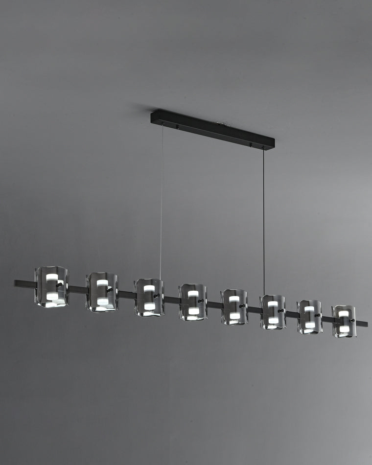 WOMO Lámparas Colgantes Lineal Cristal y Latón-WM2219A