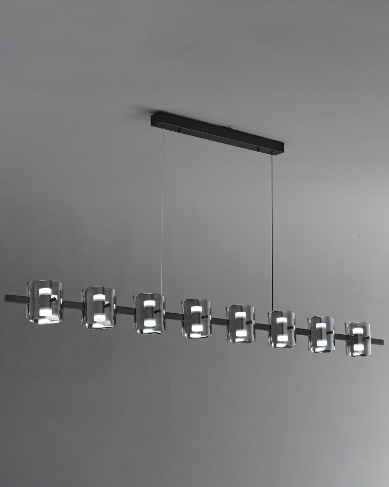 WOMO Lámparas Colgantes Lineal Cristal y Latón-WM2219A