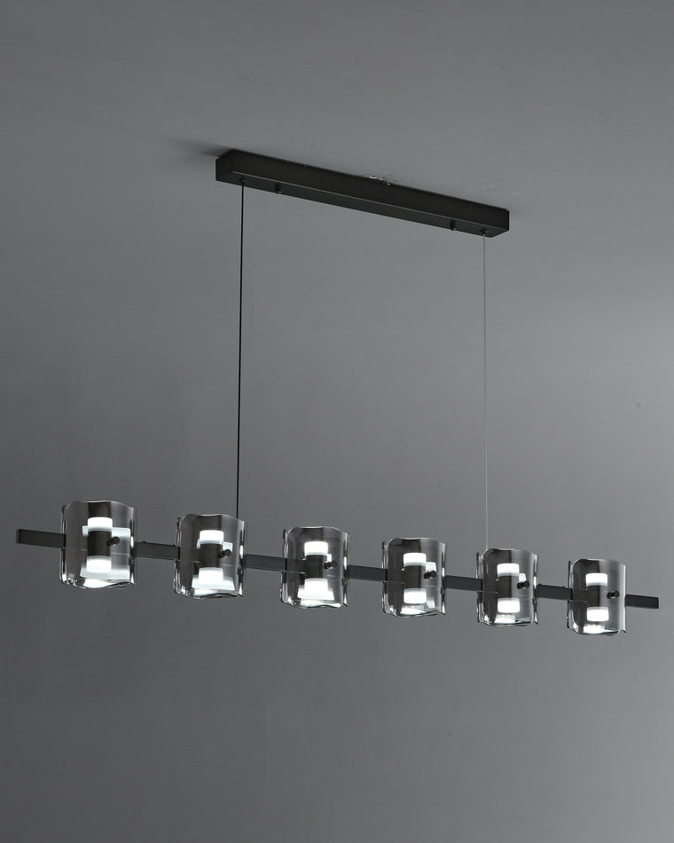WOMO Lámparas Colgantes Lineal Cristal y Latón-WM2219A