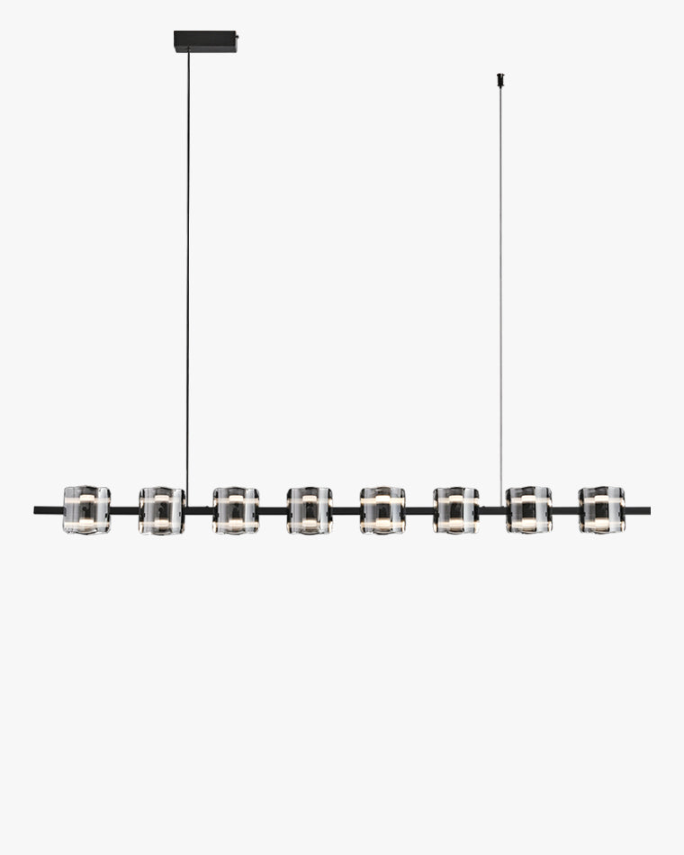 WOMO Lámparas Colgantes Lineal Cristal y Latón-WM2219B