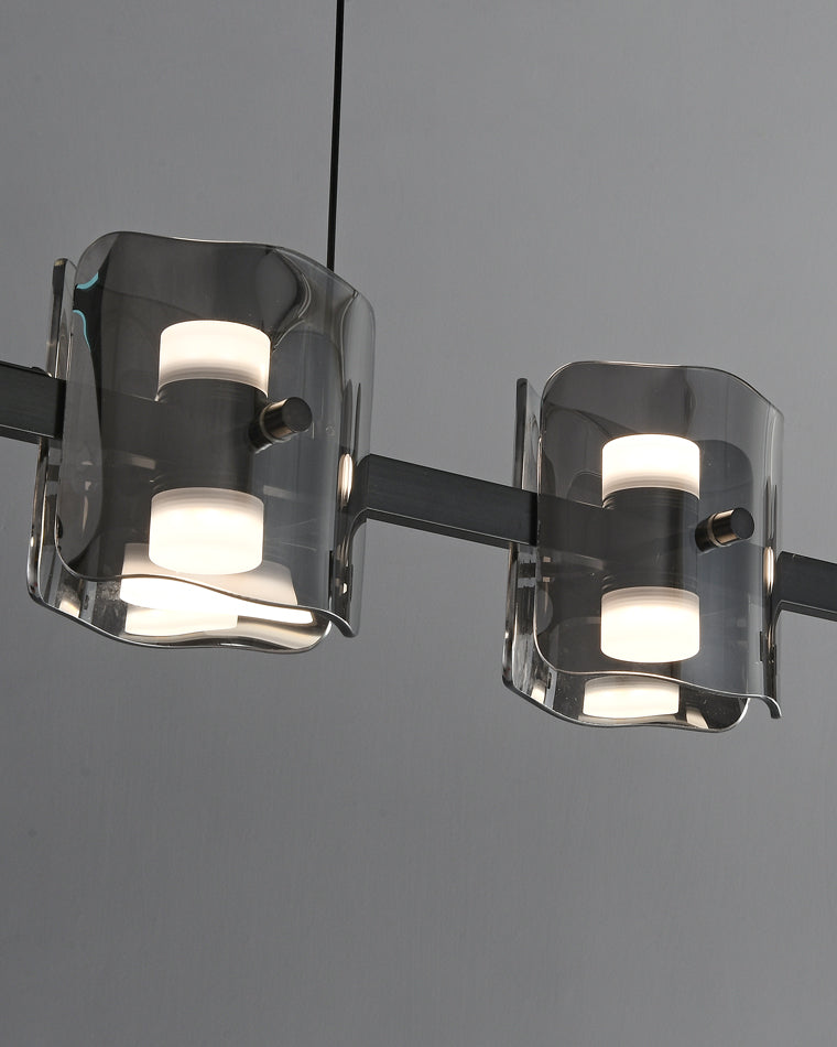 WOMO Lámparas Colgantes Lineal Cristal y Latón-WM2219B