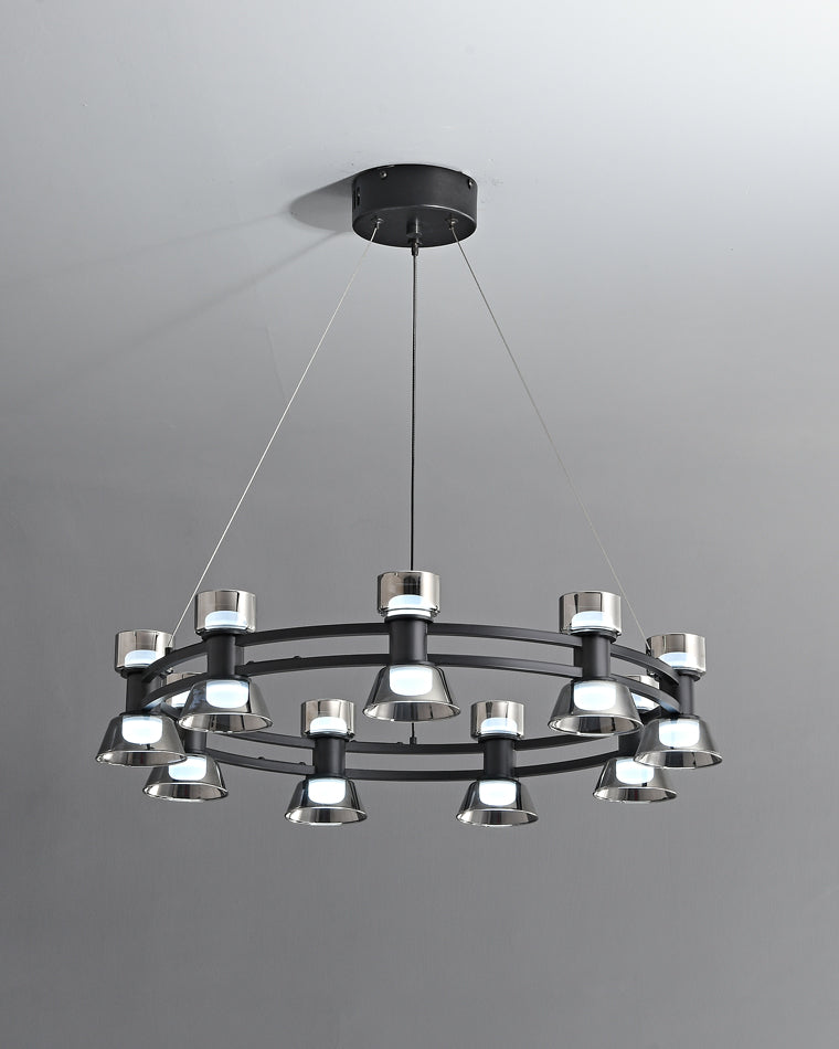 WOMO Hanging Lamps Pillar Candle Round Chandelier-WM2224