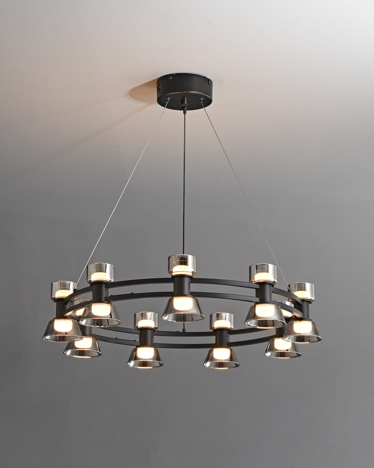 WOMO Hanging Lamps Pillar Candle Round Chandelier-WM2224