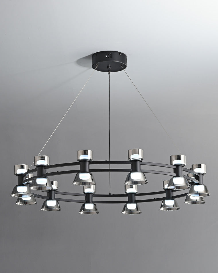 WOMO Hanging Lamps Pillar Candle Round Chandelier-WM2224