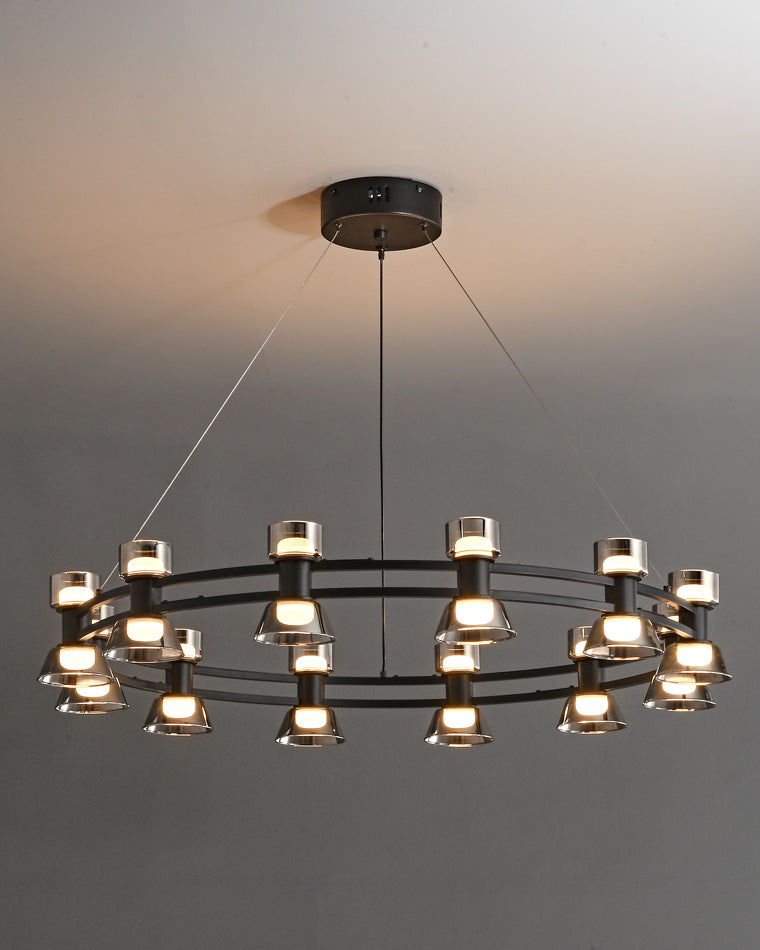 WOMO Hanging Lamps Pillar Candle Round Chandelier-WM2224