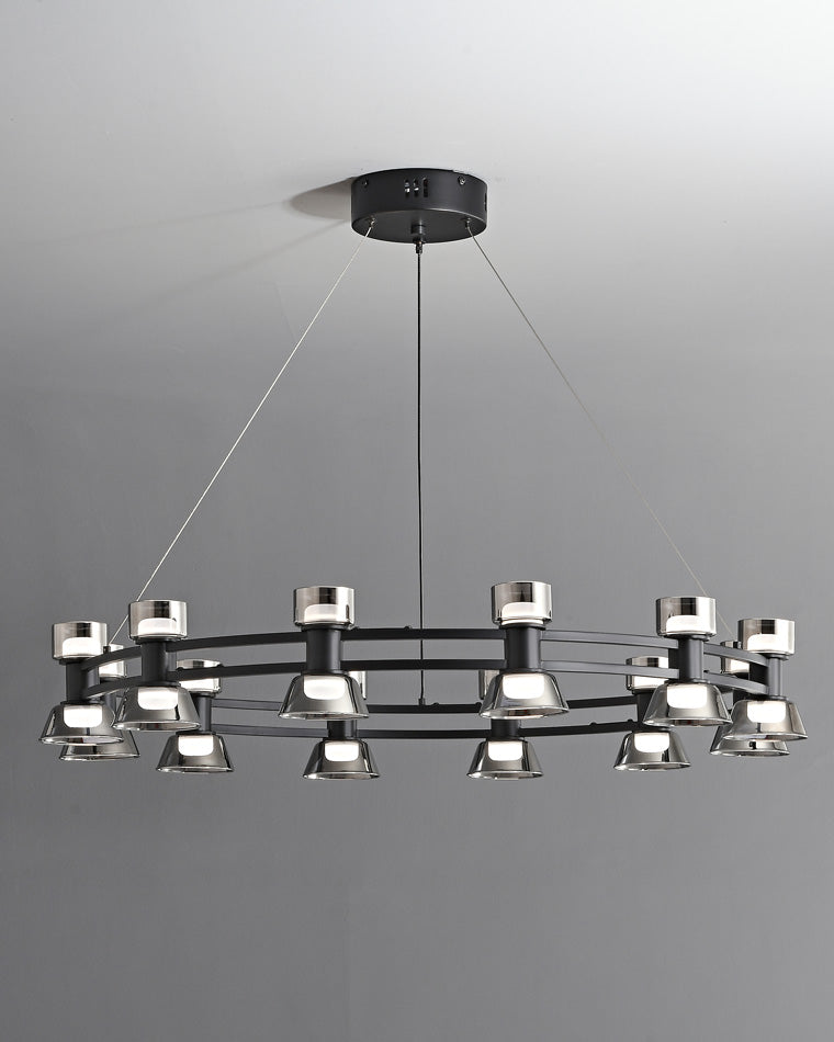WOMO Hanging Lamps Pillar Candle Round Chandelier-WM2224