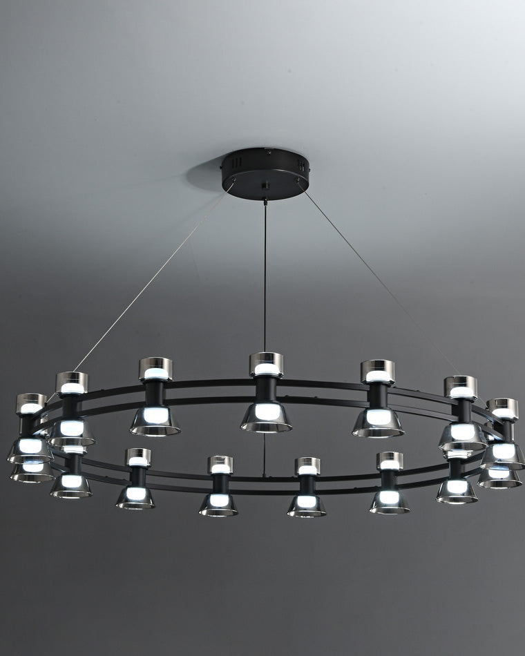 WOMO Hanging Lamps Pillar Candle Round Chandelier-WM2224
