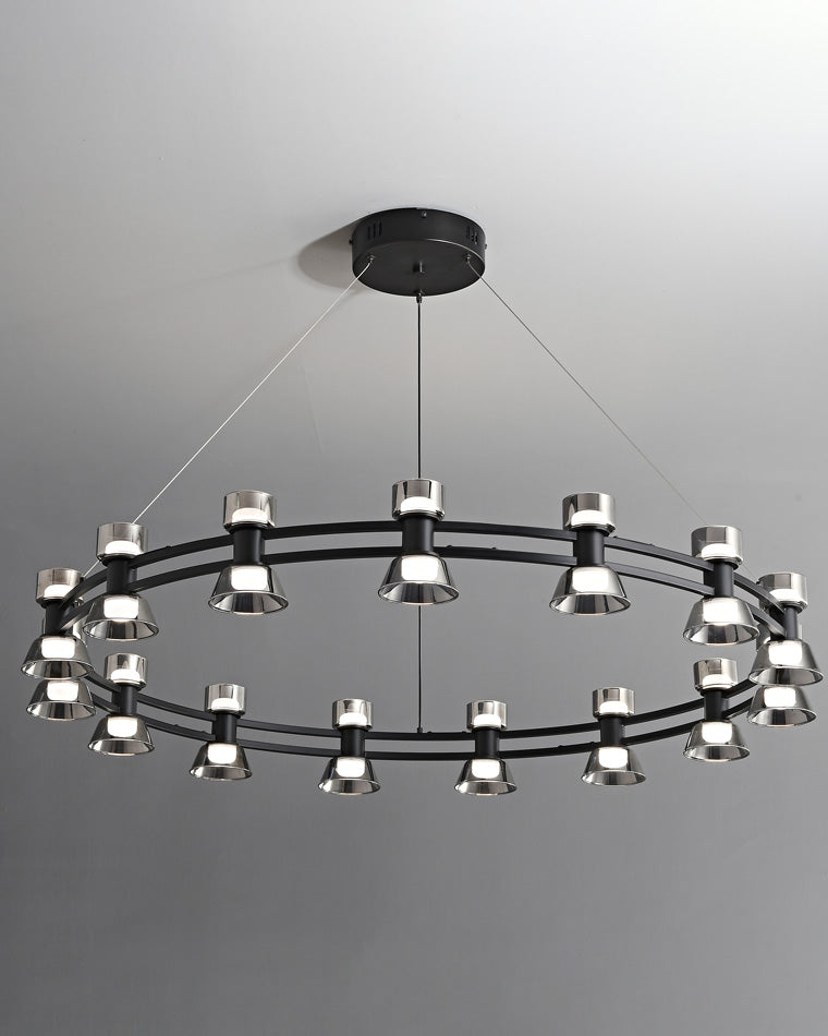 WOMO Hanging Lamps Pillar Candle Round Chandelier-WM2224