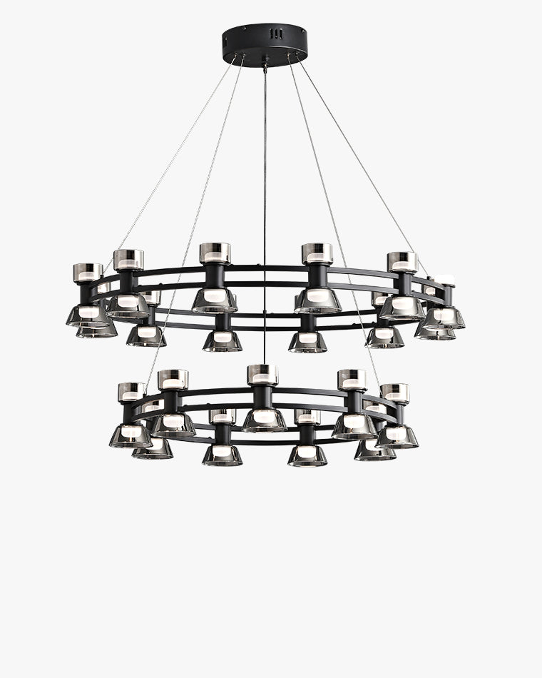 WOMO Hanging Lamps Pillar Candle Round Chandelier-WM2224