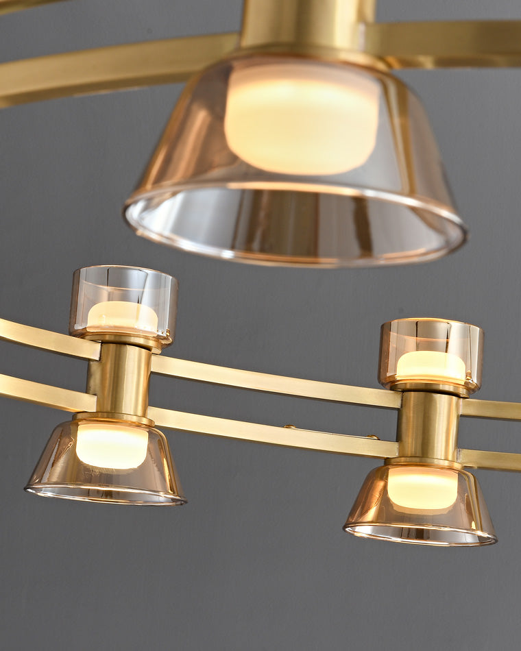 WOMO Hanging Lamps Pillar Candle Round Chandelier-WM2224