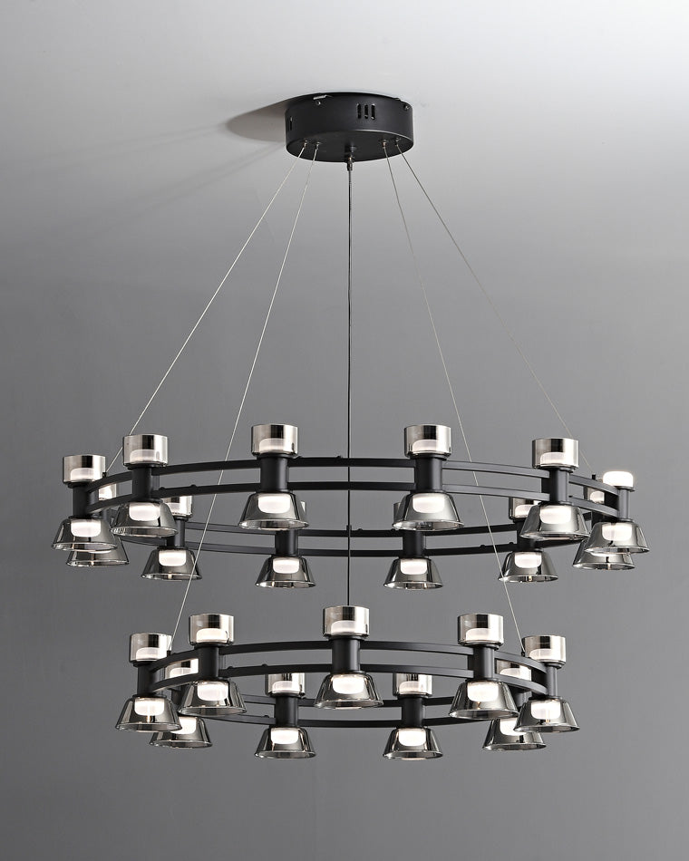 WOMO Hanging Lamps Pillar Candle Round Chandelier-WM2224