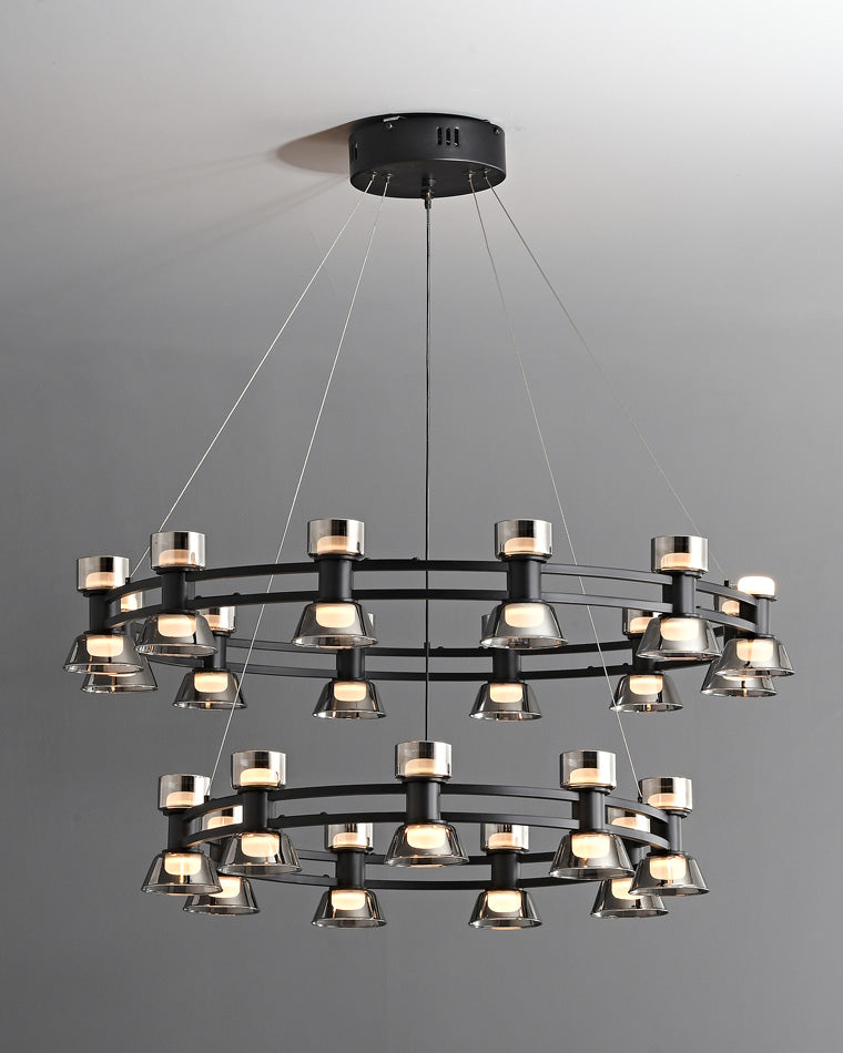 WOMO Hanging Lamps Pillar Candle Round Chandelier-WM2224