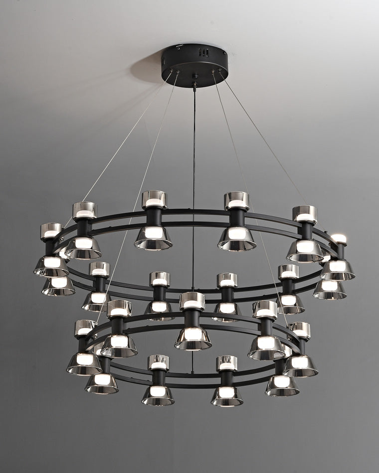 WOMO Hanging Lamps Pillar Candle Round Chandelier-WM2224
