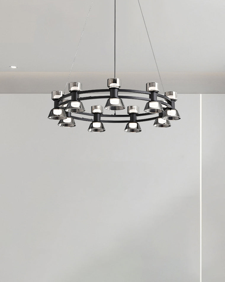 WOMO Hanging Lamps Pillar Candle Round Chandelier-WM2224