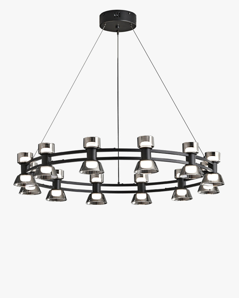 WOMO Hanging Lamps Pillar Candle Round Chandelier-WM2224