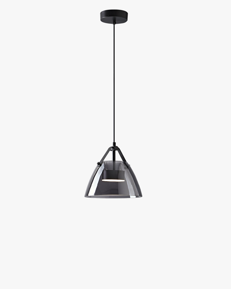 Lámpara colgante WOMO de 3 luces con cristal ahumado - WM2238