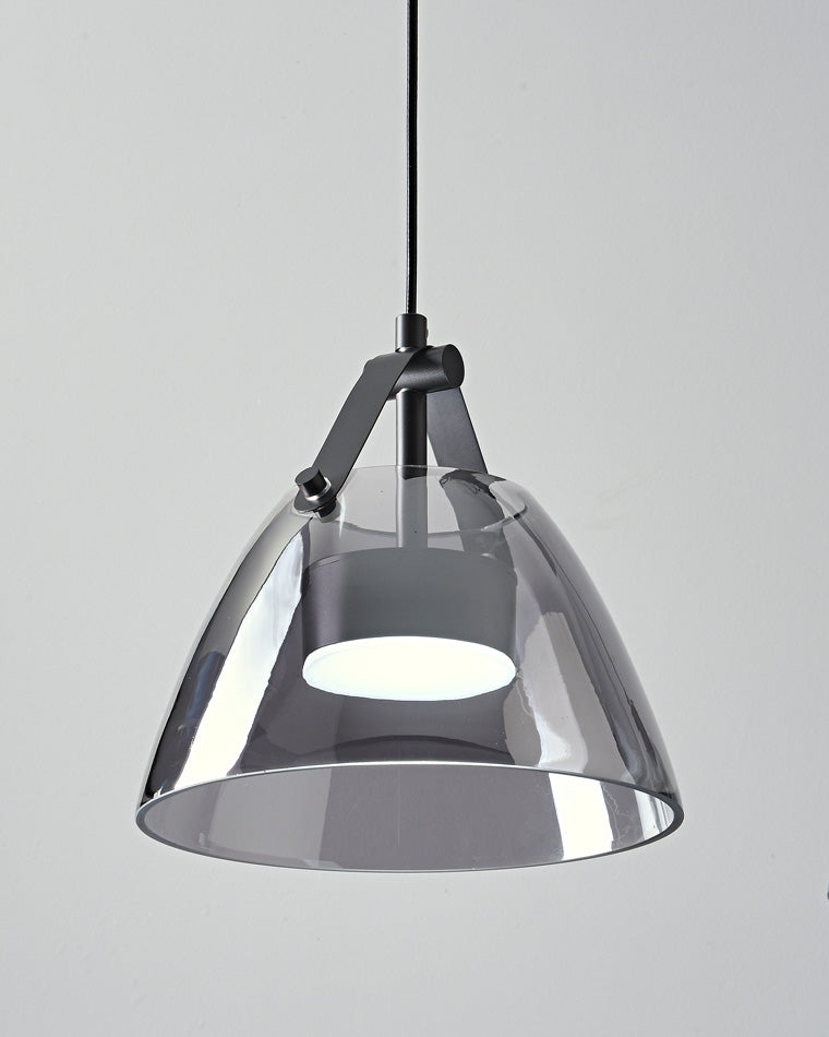 Lámpara colgante WOMO de 3 luces con cristal ahumado - WM2238