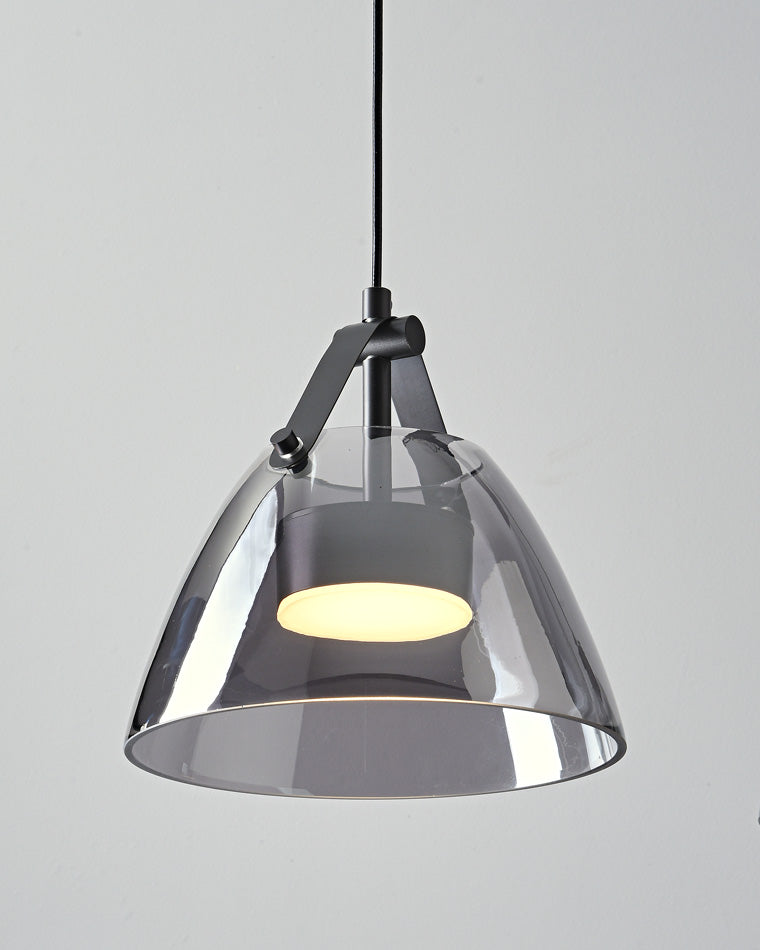 Lámpara colgante WOMO de 3 luces con cristal ahumado - WM2238
