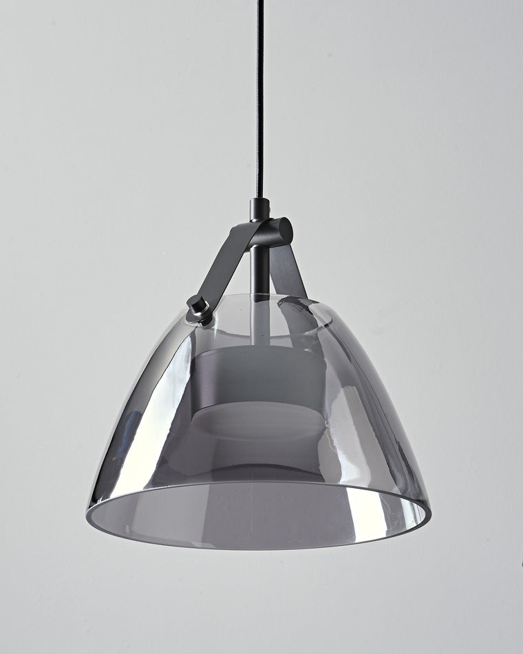 Lámpara colgante WOMO de 3 luces con cristal ahumado - WM2238