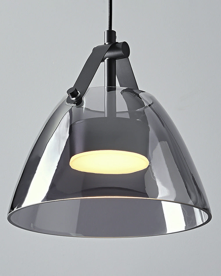 Lámpara colgante WOMO de 3 luces con cristal ahumado - WM2238