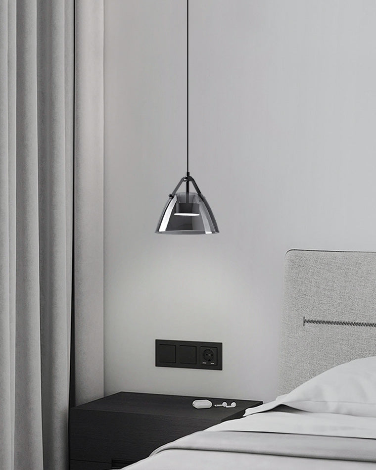 Lámpara colgante WOMO de 3 luces con cristal ahumado - WM2238