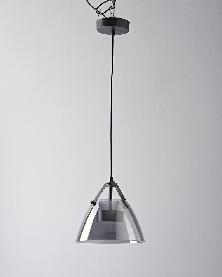 Lámpara colgante WOMO de 3 luces con cristal ahumado - WM2238