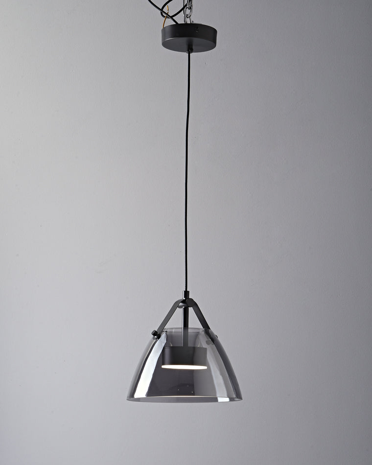 Lámpara colgante WOMO de 3 luces con cristal ahumado - WM2238