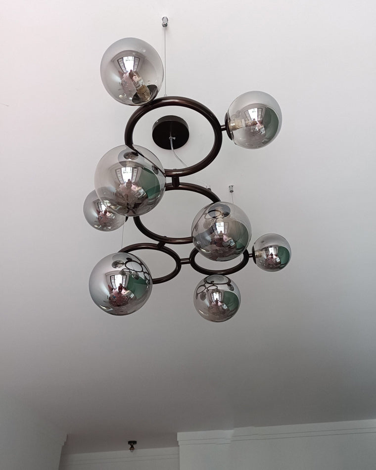 WOMO Lámparas Colgantes Colored Glass Ball Chandelier-WM2253