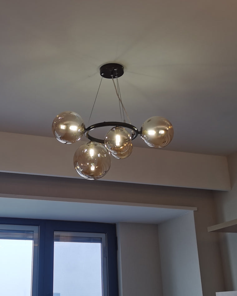 WOMO Lámparas Colgantes Colored Glass Ball Chandelier-WM2253