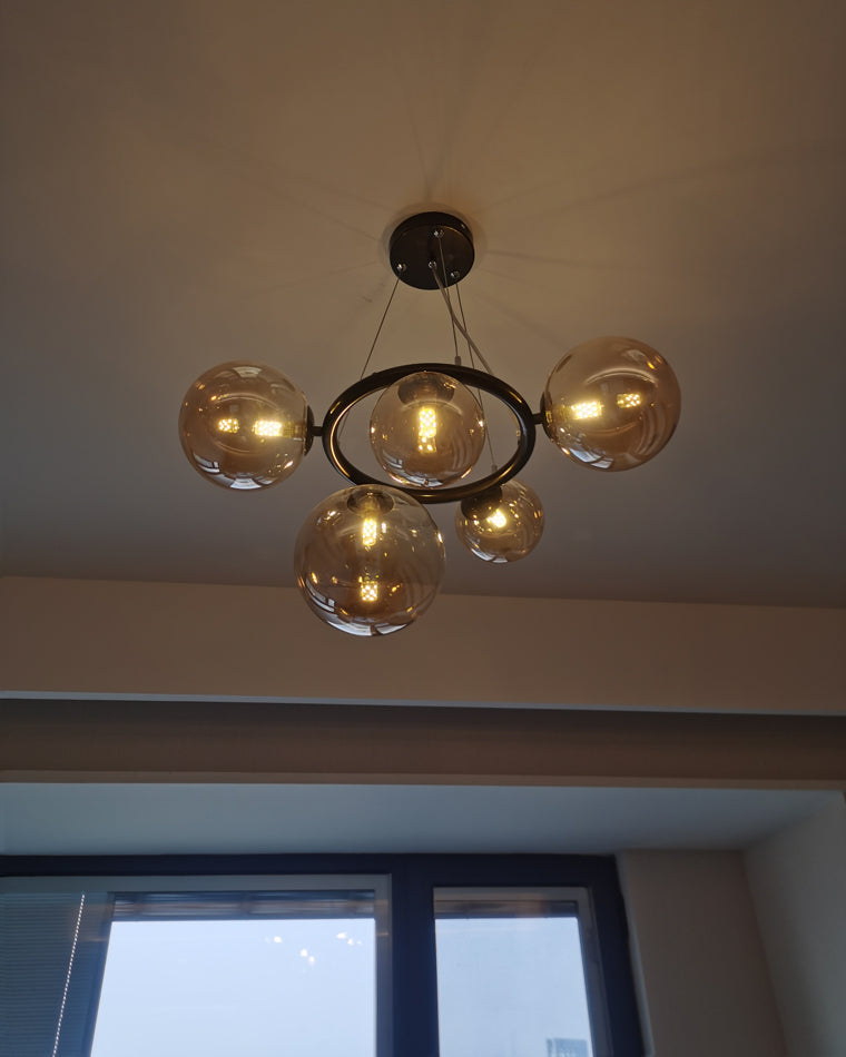 WOMO Lámparas Colgantes Colored Glass Ball Chandelier-WM2253
