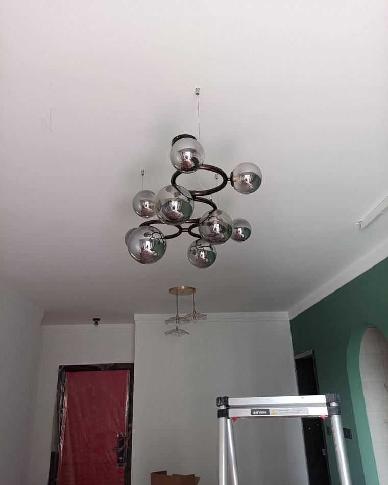 WOMO Lámparas Colgantes Colored Glass Ball Chandelier-WM2253