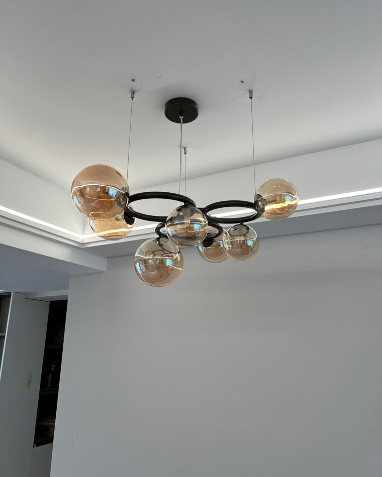 WOMO Lámparas Colgantes Colored Glass Ball Chandelier-WM2253