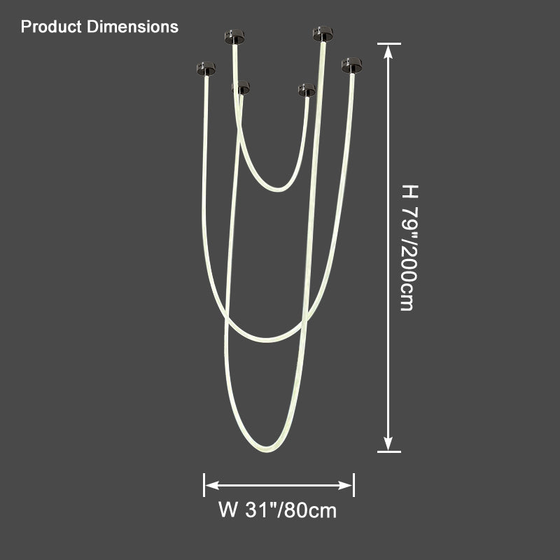 WOMO LED Pendant Lights with Rope - WM2312