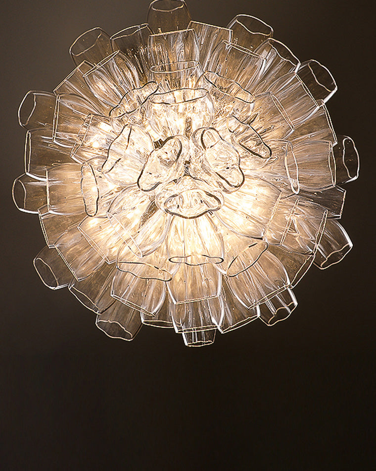 Lámpara de araña de cristal con forma de flor WOMO para vestíbulo - WM2341