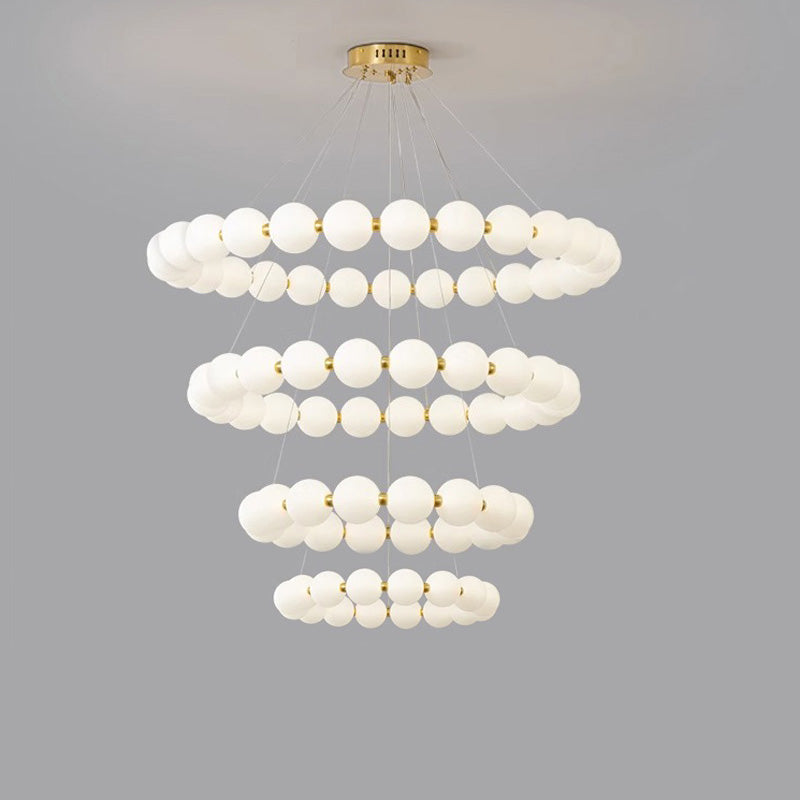 WOMO Round Pearl Necklace Pendant Lights - WM2344
