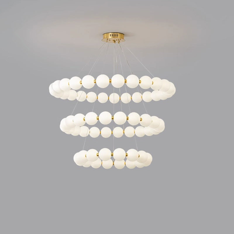 WOMO Round Pearl Necklace Pendant Lights - WM2344