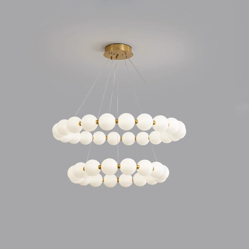 WOMO Round Pearl Necklace Pendant Lights - WM2344
