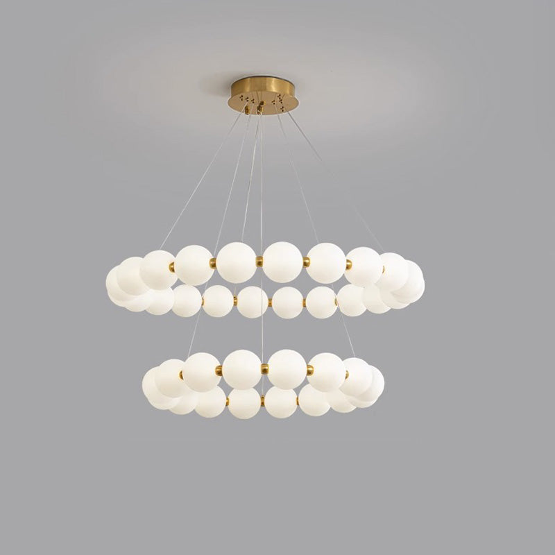 WOMO Round Pearl Necklace Pendant Lights - WM2344