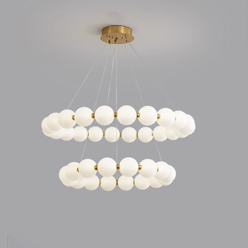 WOMO Round Pearl Necklace Pendant Lights - WM2344