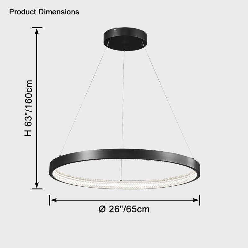 WOMO Lámparas Colgantes Circular LED de Latón - WM2357