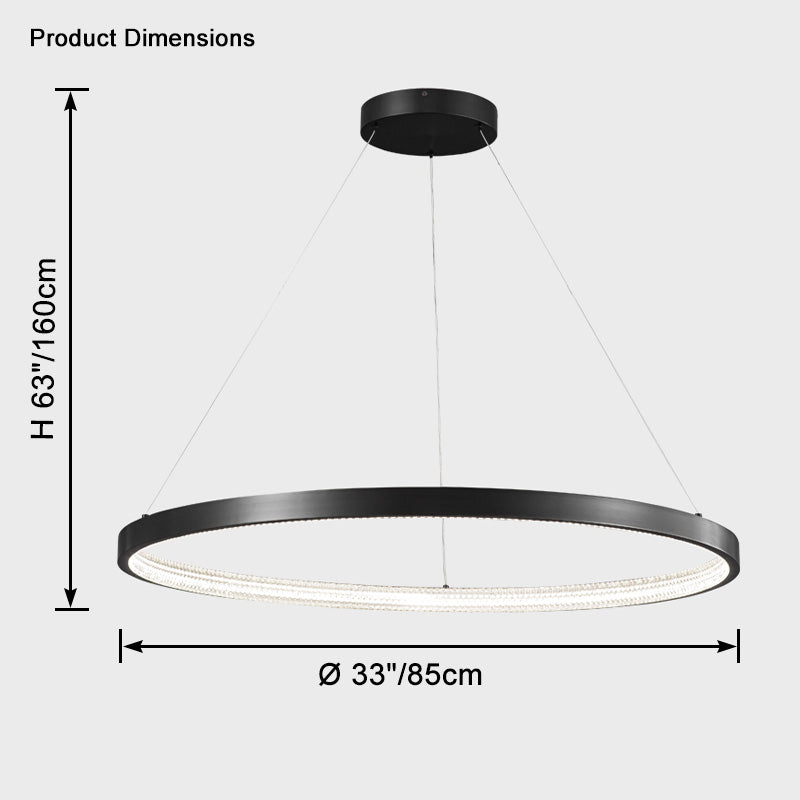 WOMO Lámparas Colgantes Circular LED de Latón - WM2357