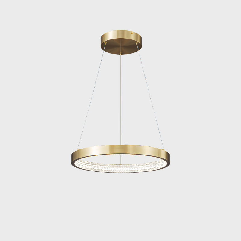 WOMO Lámparas Colgantes Circular LED de Latón - WM2357