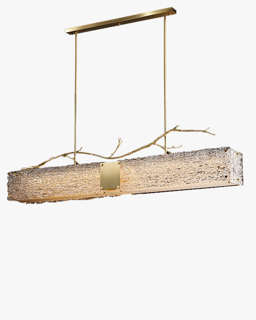 Lámpara de araña rectangular de cristal WOMO-WM2364