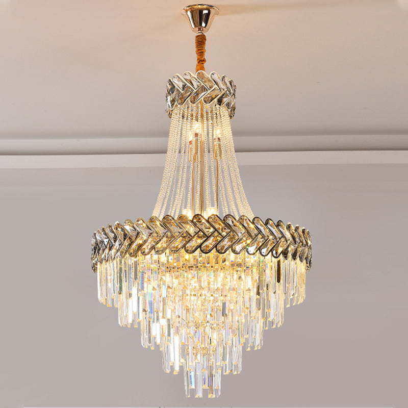 Lámpara de araña de cristal escalonada WOMO-WM2381