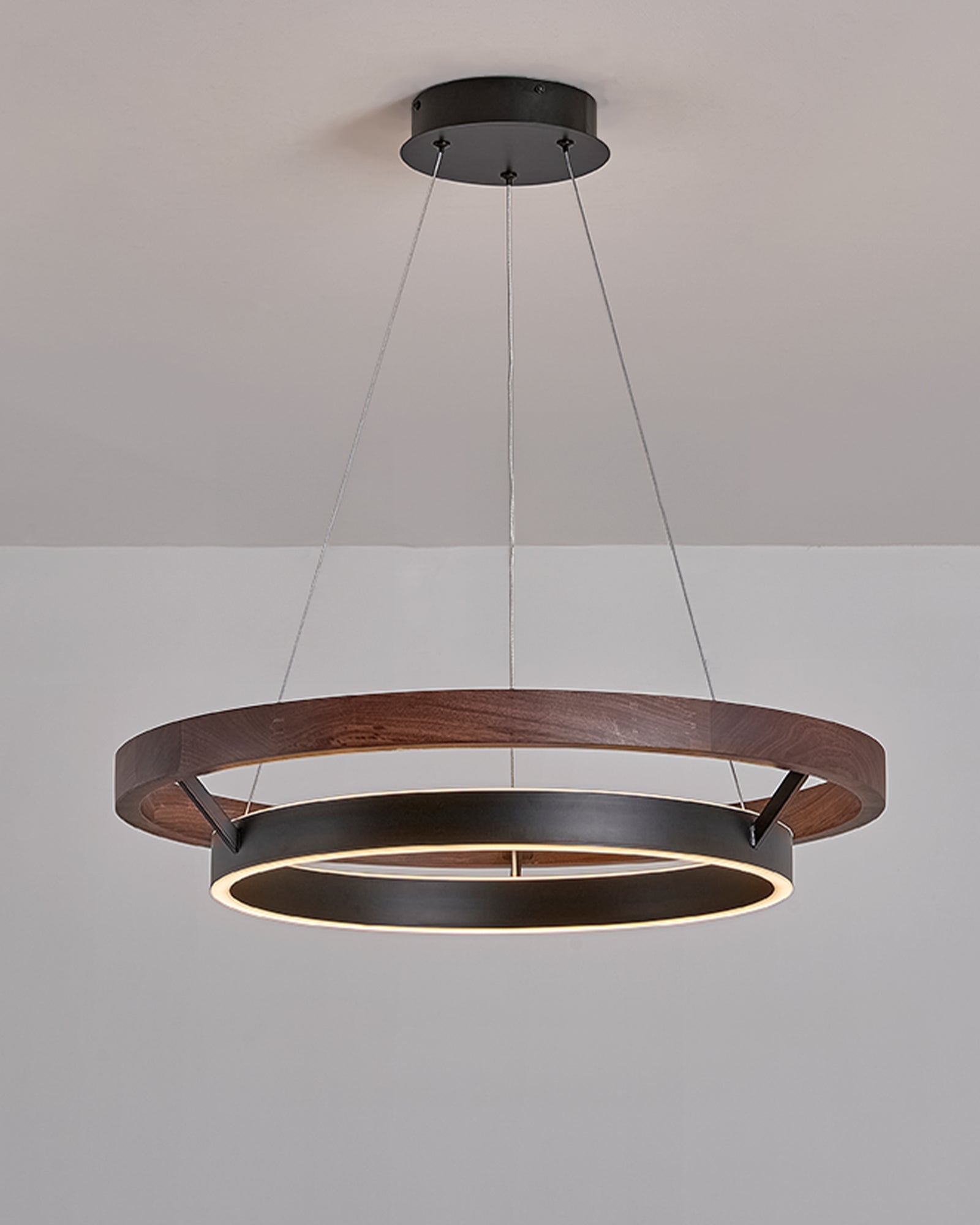 WOMO Lámparas Colgantes LED Circular de Madera - WM2492
